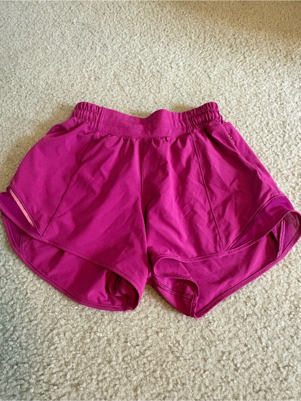 lululemon athletica Magenta Athletic Shorts